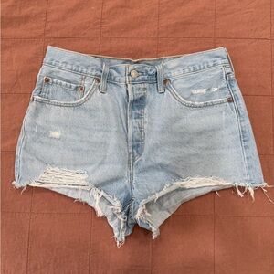 Light Blue Denim Women's Shorts